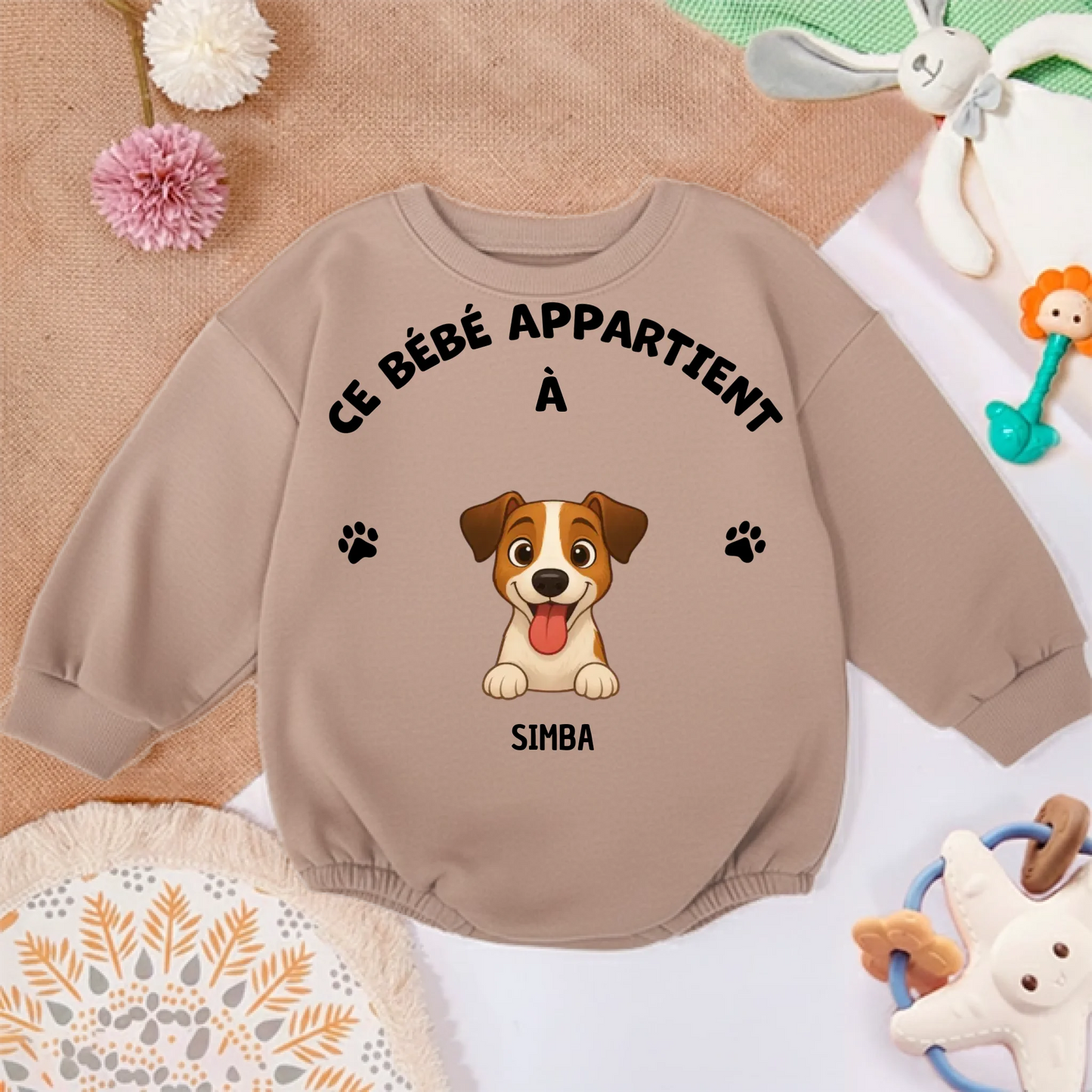 Pull bébé personnalisé - Ce bébé appartient à