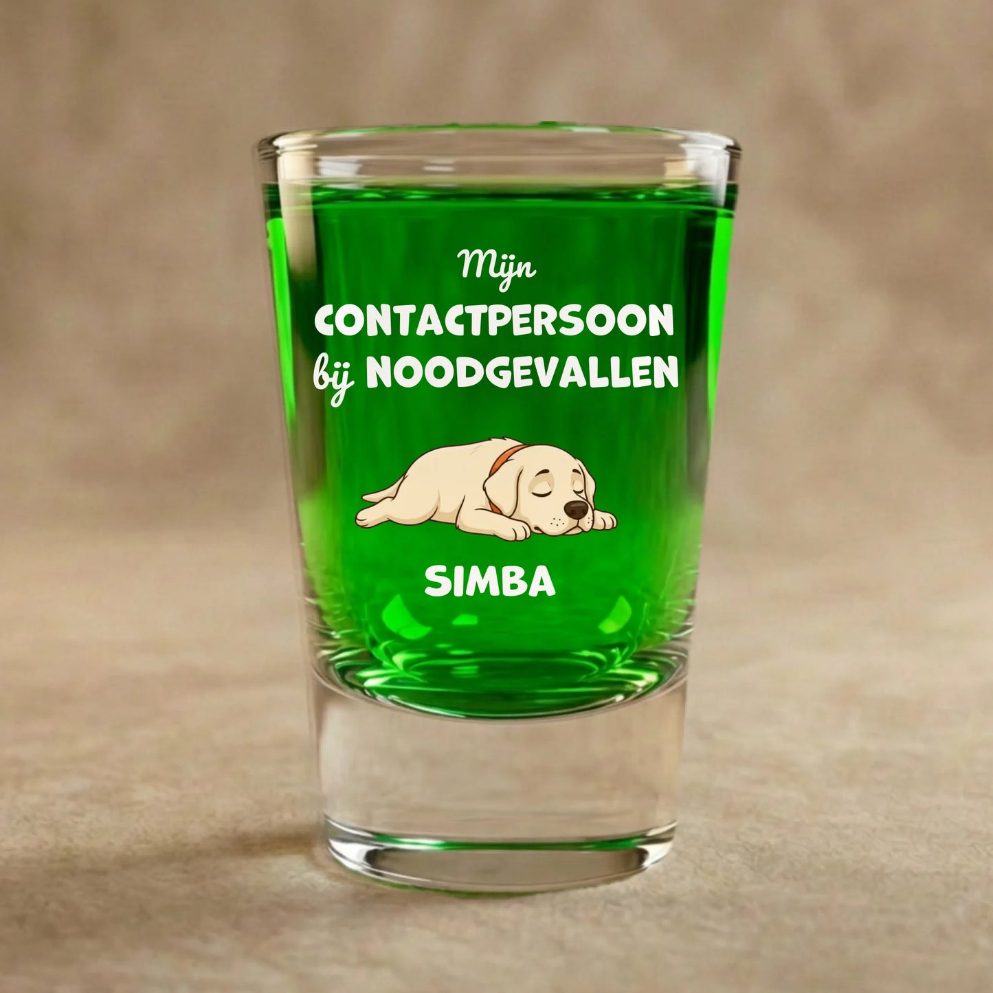 Shotglas: "Vertrouwenspersoon"