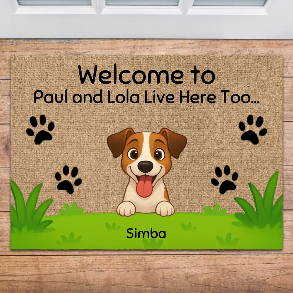 Personalized Doormat – Grass #2