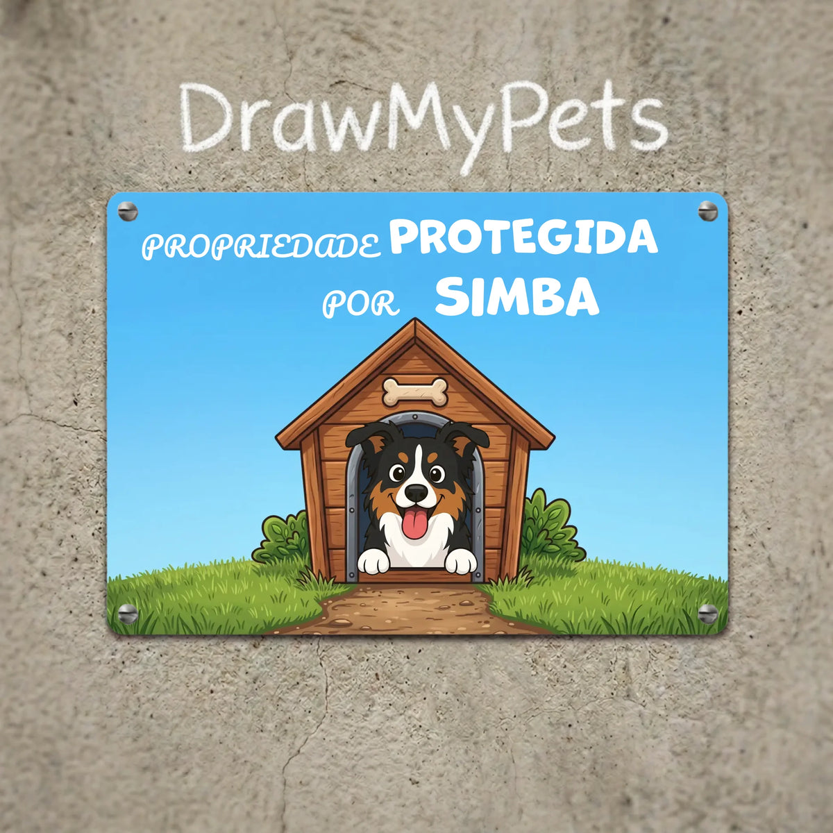 Placa de Metal: Propriedade Protegida por
