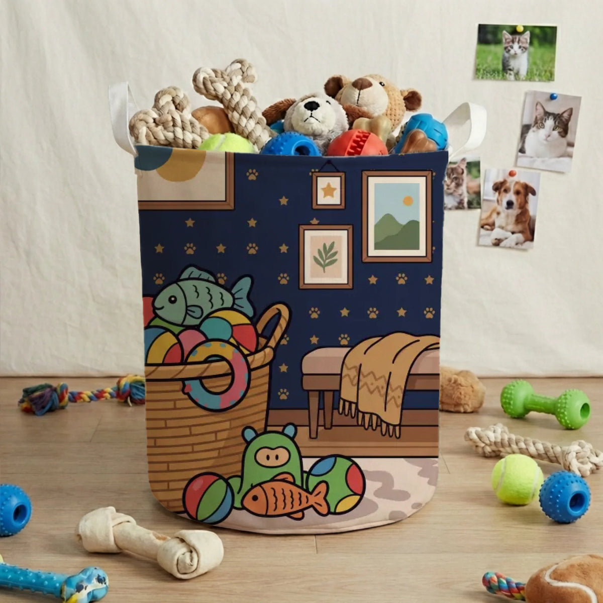 Cesto de Brinquedos: "Os Meus Brinquedos, o Meu Cesto"