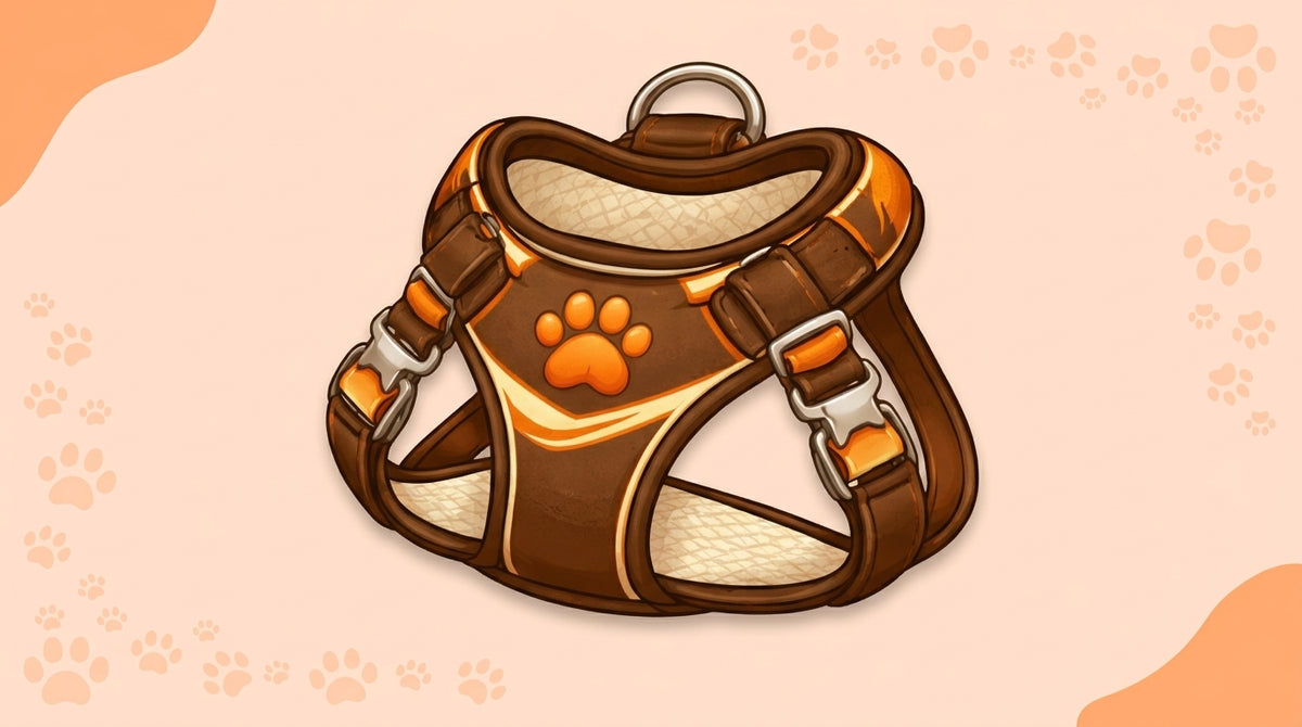 Illustration blog Draw My Pets - harnais personnalisé