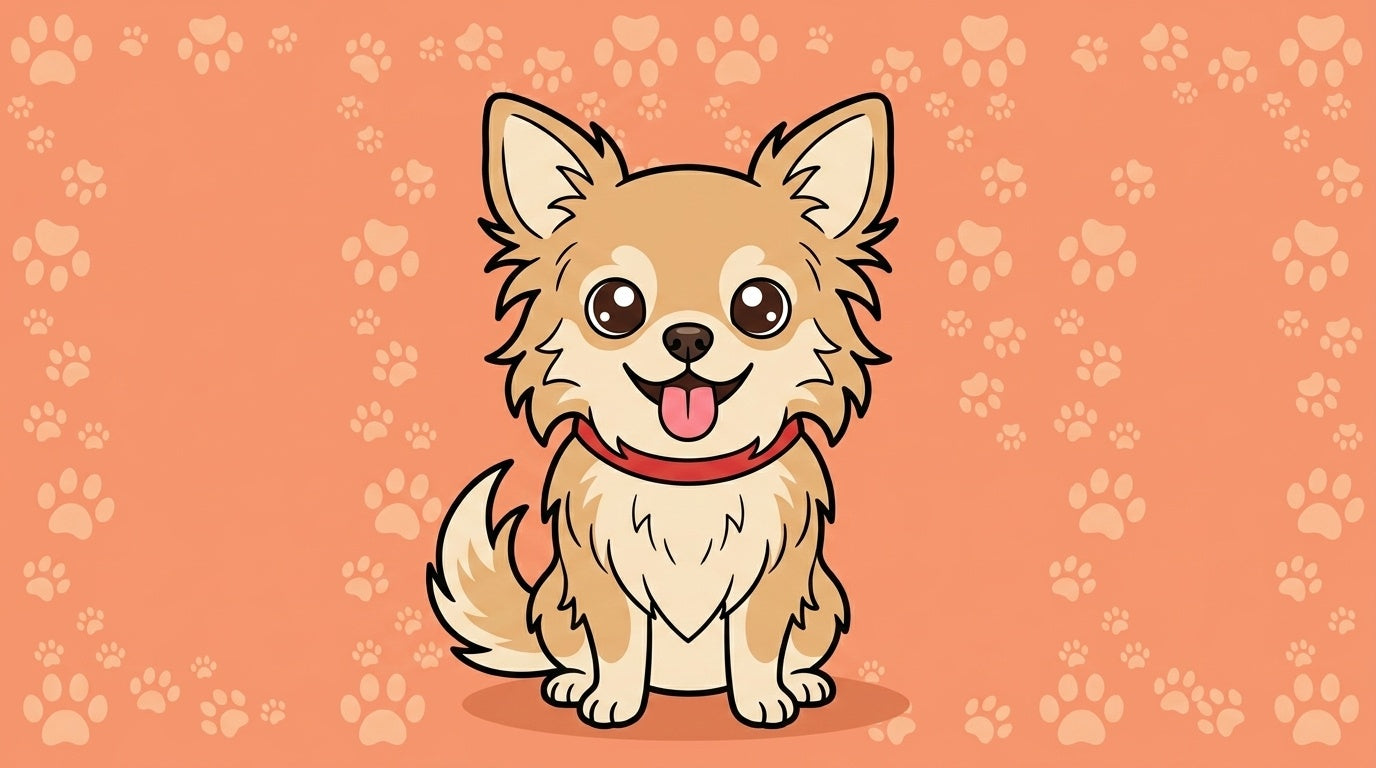 Illustration blog Draw My Pets - chihuahua poil long