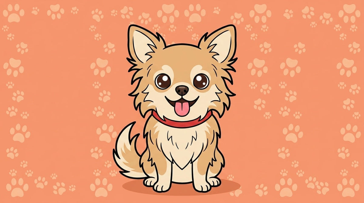 Illustration blog Draw My Pets - chihuahua poil long