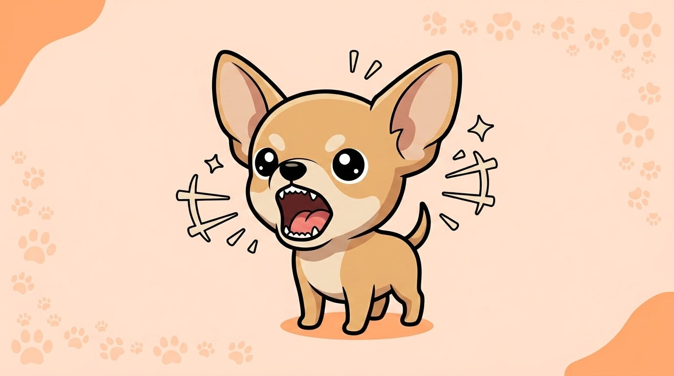 Illustration blog Draw My Pets - chihuahua qui aboie