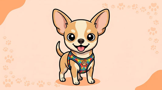 Illustration blog Draw My Pets - harnais chihuahua