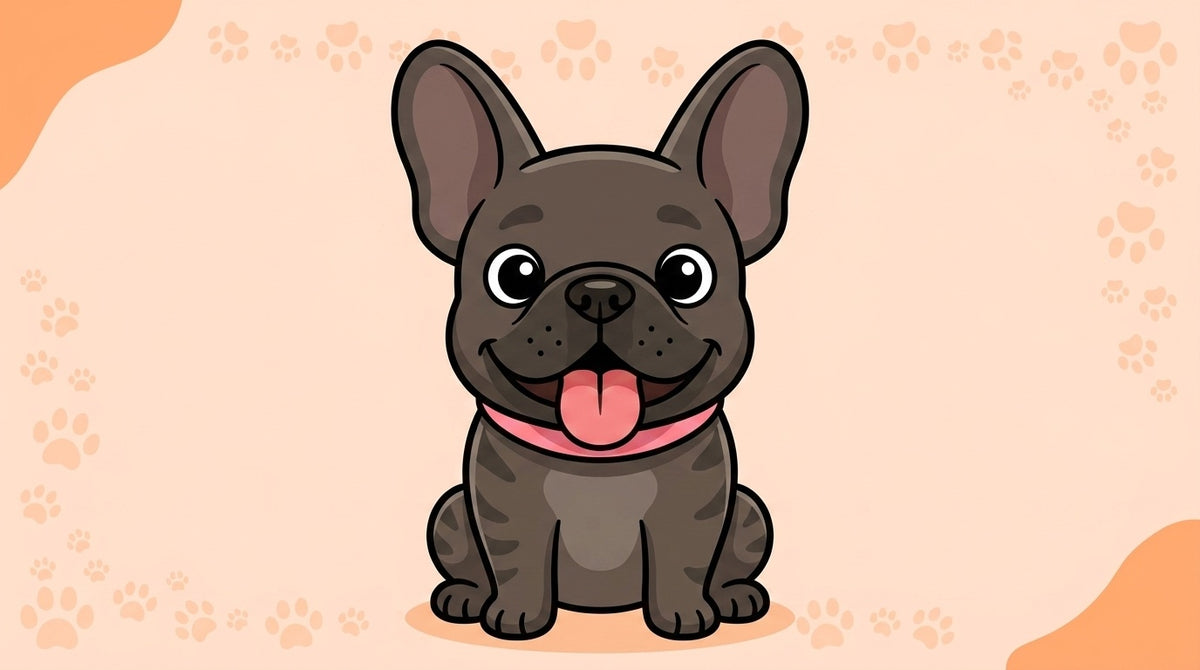 Illustration blog Draw My Pets - bouledogue français