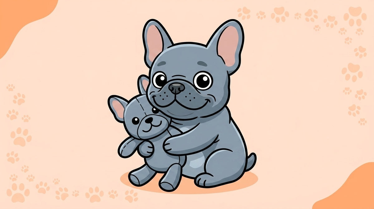 Illustration blog Draw My Pets - peluche bouledogue français