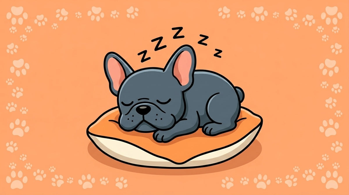 Illustration blog Draw My Pets - bouledogue français ronfle
