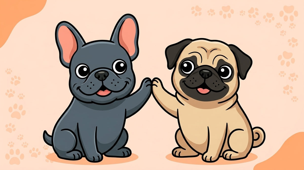 Illustration blog Draw My Pets - bouledogue français ou carlin