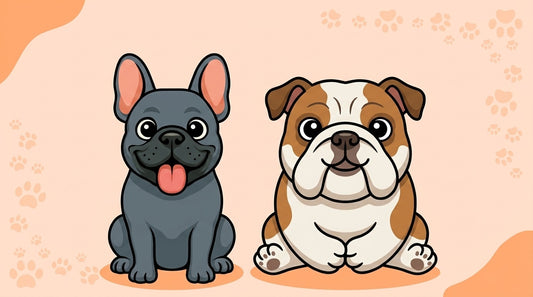 Illustration blog Draw My Pets - différence bouledogue français anglais