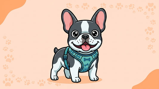 Illustration blog Draw My Pets - harnais bouledogue français