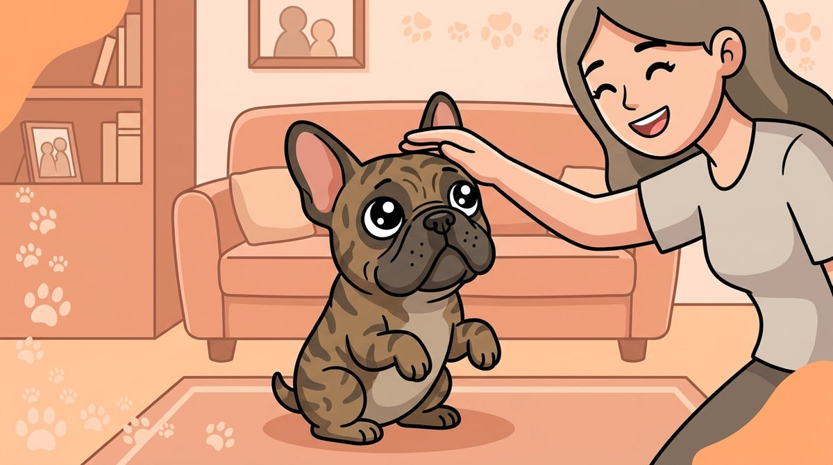 Illustration blog Draw My Pets - adopter un bouledogue français