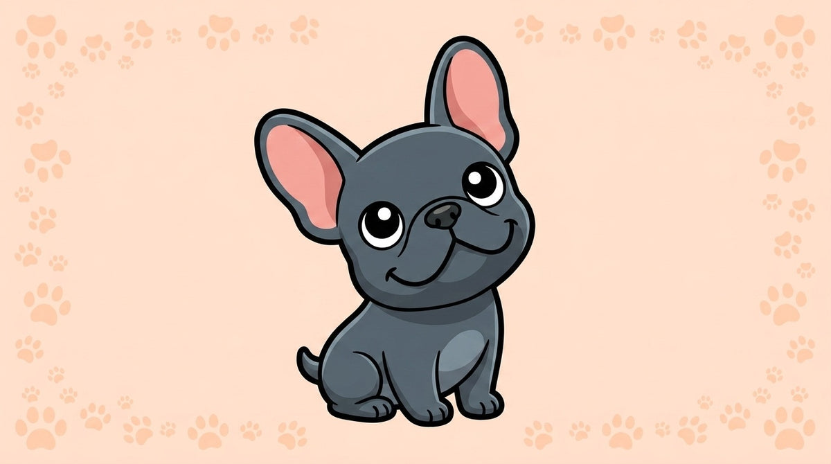 Illustration blog Draw My Pets - bouledogue français nain
