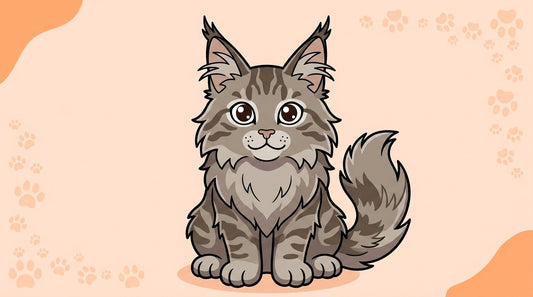 Illustration blog Draw My Pets - maine coon