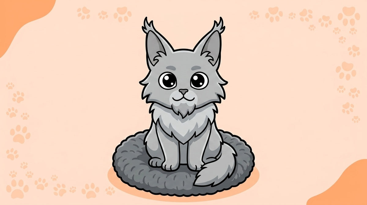 Illustration blog Draw My Pets - espérance de vie maine coon