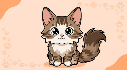 Illustration blog Draw My Pets - chaton maine coon