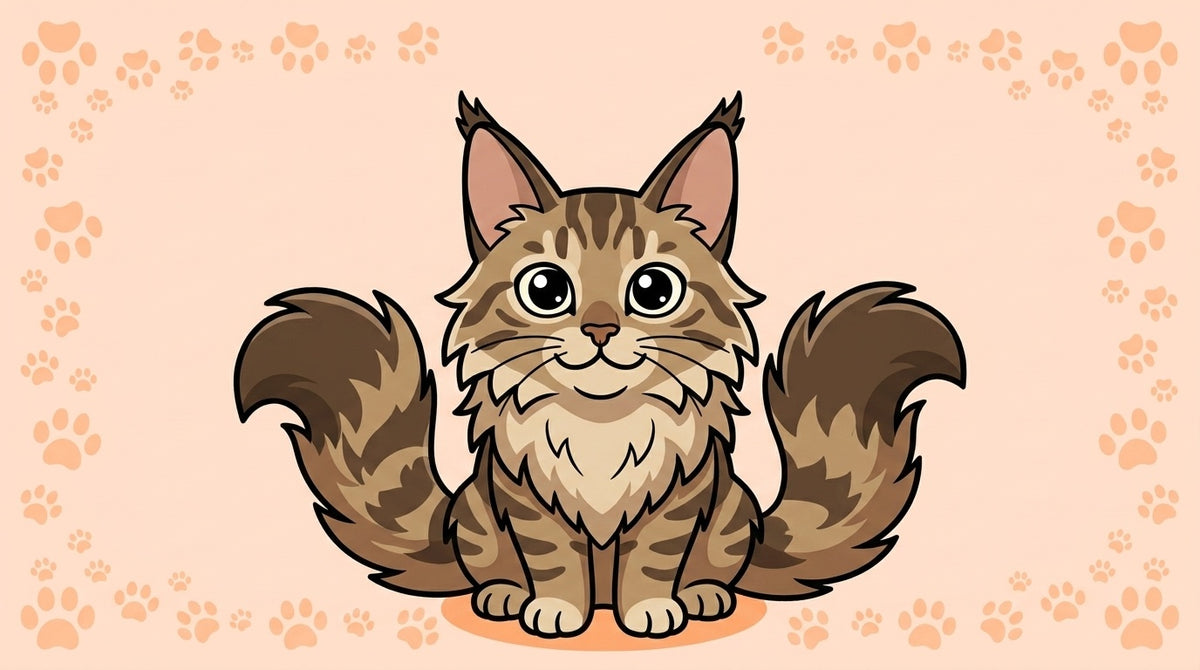 Illustration blog Draw My Pets - maine coon croisé