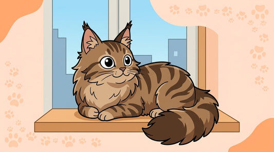 Illustration blog Draw My Pets - maine coon appartement