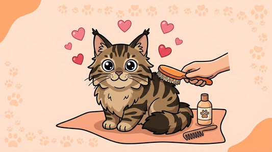 Illustration blog Draw My Pets - entretien maine coon
