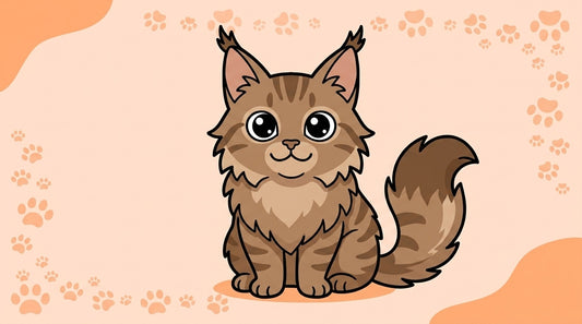 Illustration blog Draw My Pets - origine maine coon