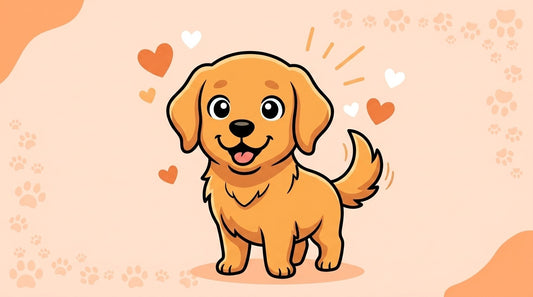 Illustration blog Draw My Pets - golden retriever