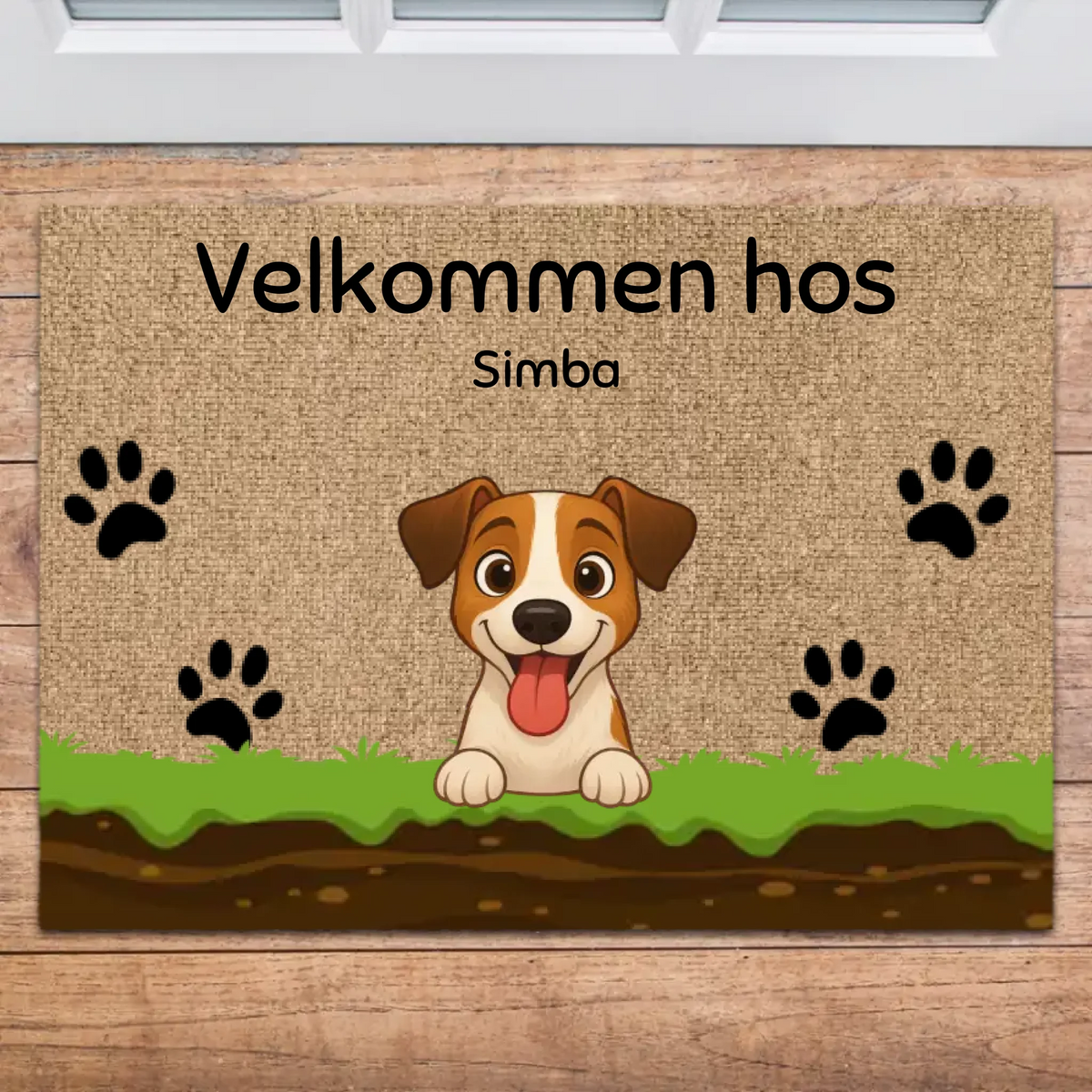 Personlig græs dørmåtte