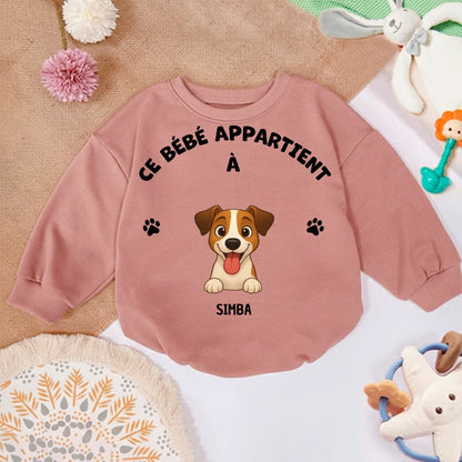 Pull bébé personnalisé - Ce bébé appartient à