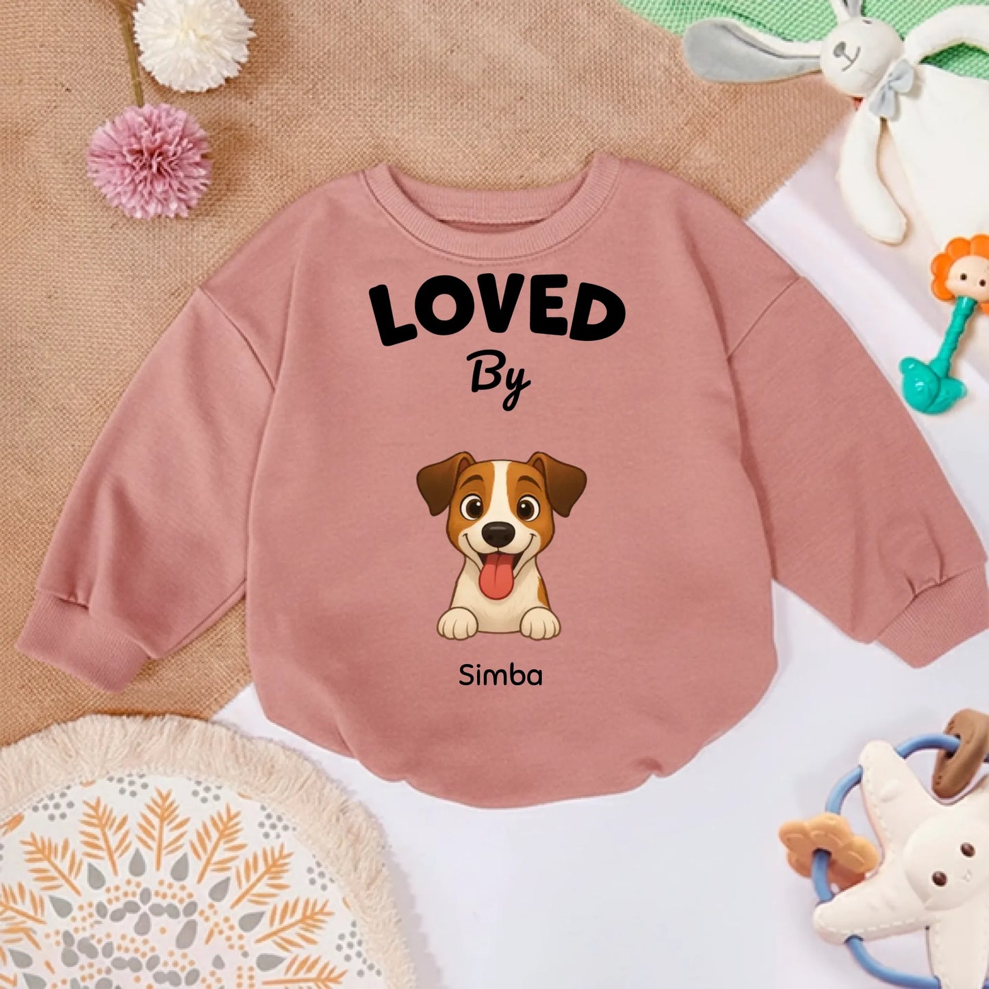 Pull bébé personnalisé - Loved by