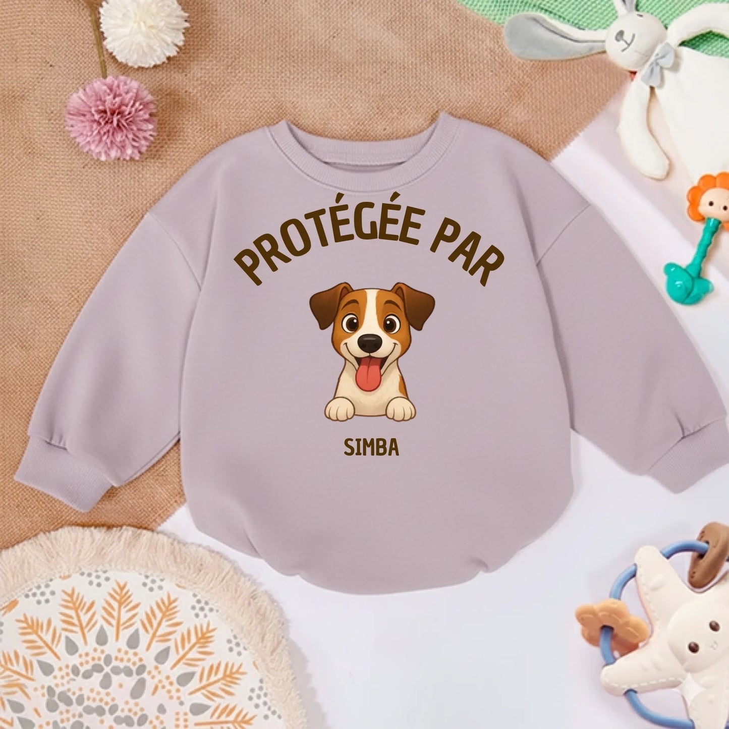 Pull bébé personnalisé - Protégé par