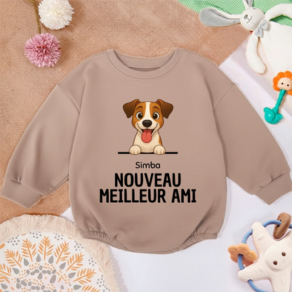 Pull bébé personnalisé - Nouveaux meilleur amis