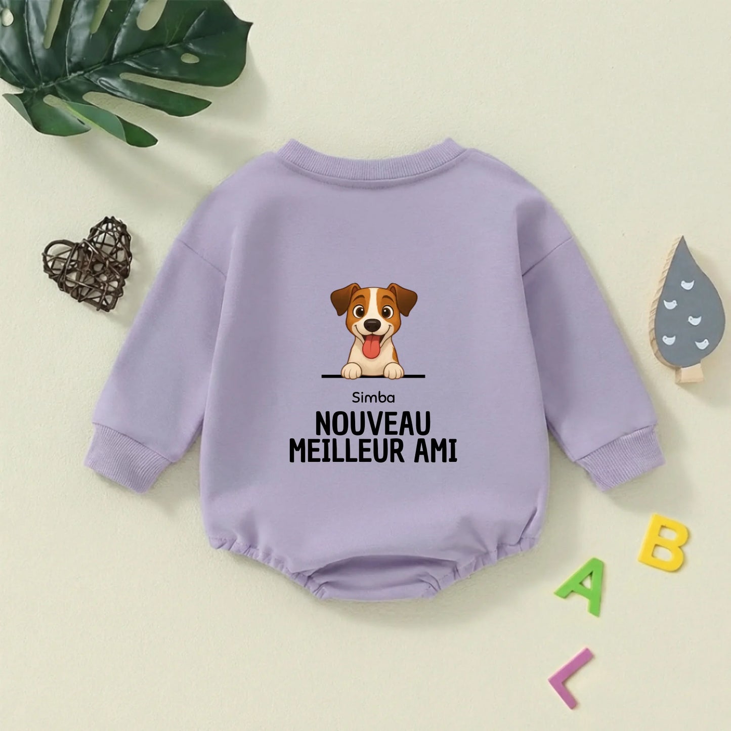 Body pull bébé personnalisé - Nouveaux meilleur amis