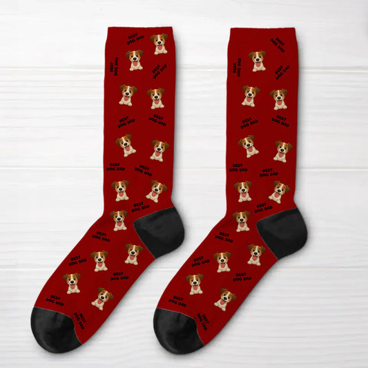 Chaussettes : "Best Dog Mom/Dad"