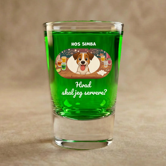 Shotglas: "Hvad skal jeg servere?"