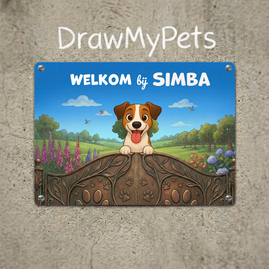 Metalen plaat: Welkom bij #3