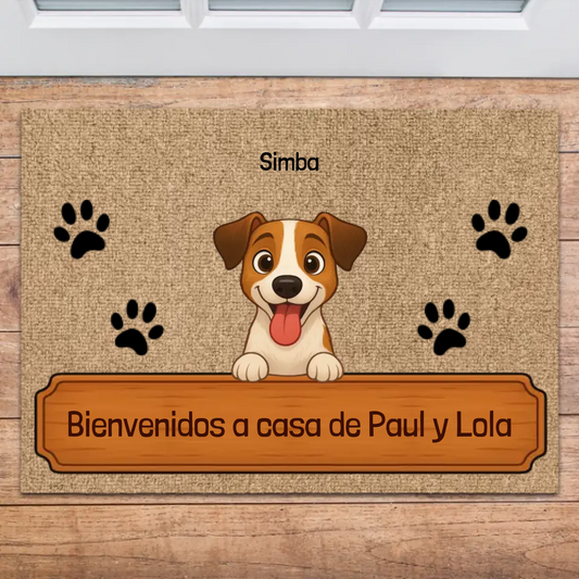 Felpudo personalizado con diseño de tabla