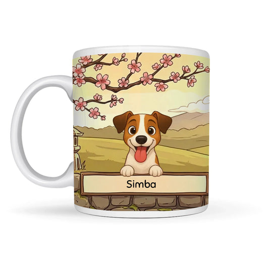 Taza de cerámica: Fuji al Atardecer
