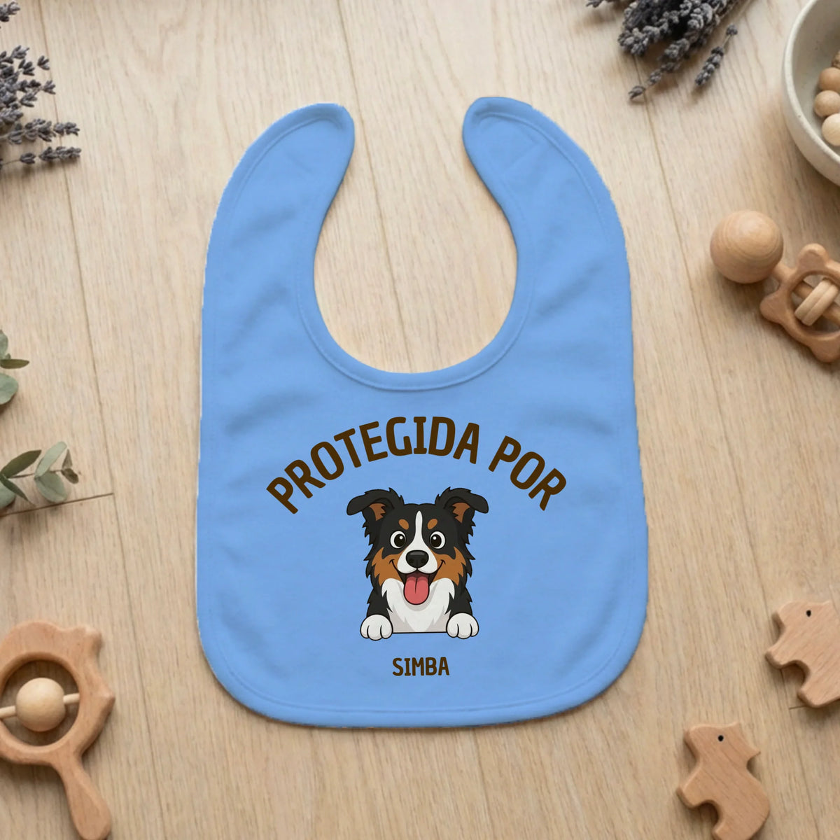 Babete de Bebé: "Protegido por"