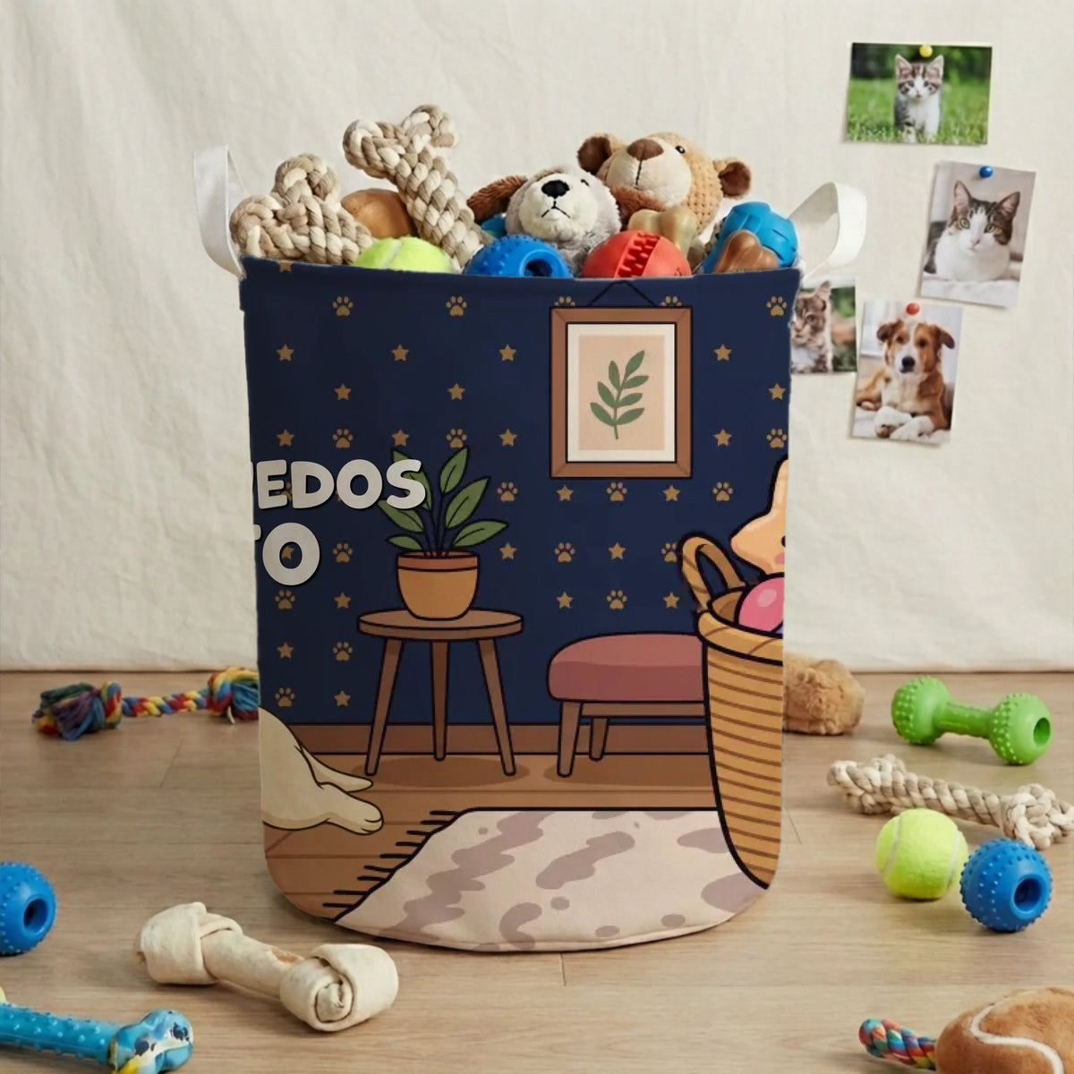Cesto de Brinquedos: "Os Meus Brinquedos, o Meu Cesto"