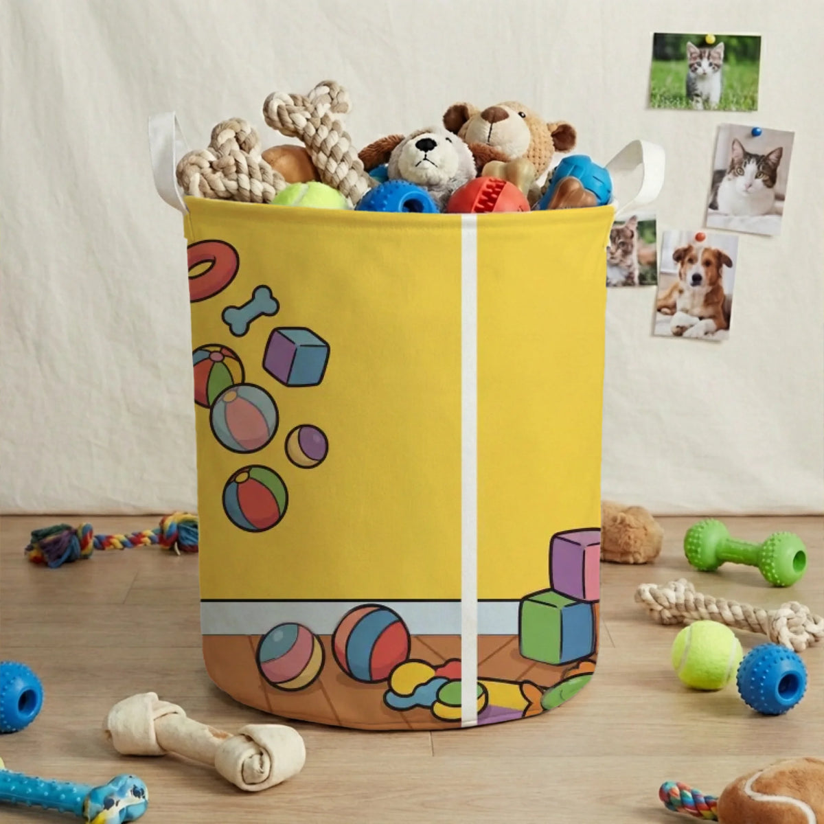 Cesto de Brinquedos: "Brinquedos em Festa"