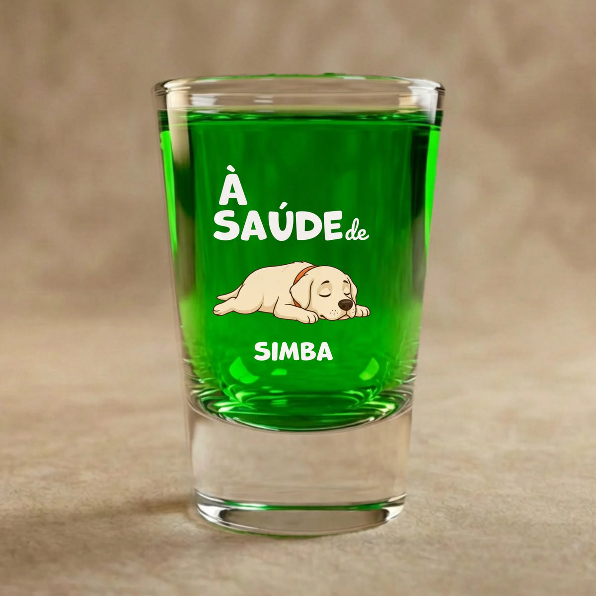 Copo de Shot: "À Saúde de"