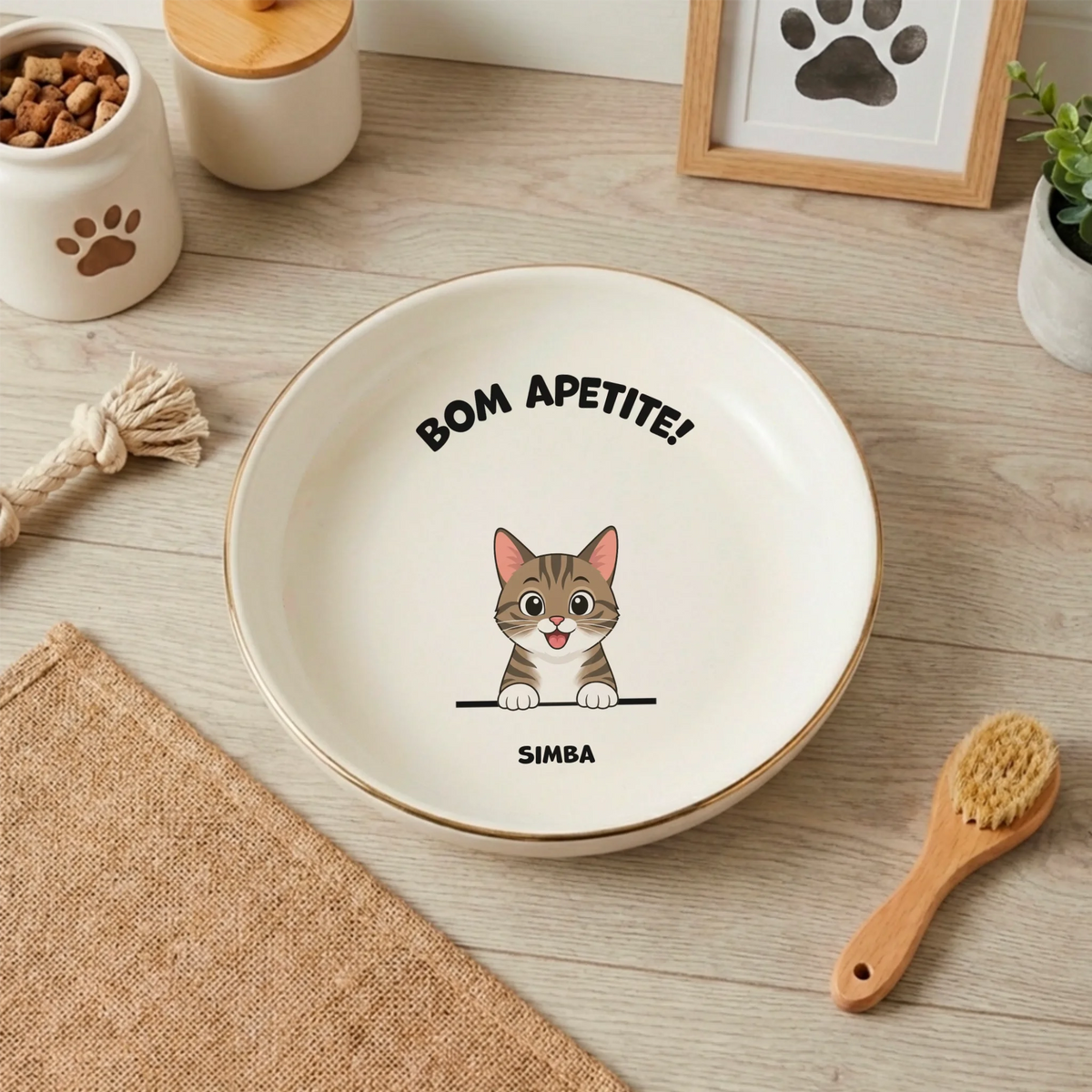 Tigela para Gato: "Bom Apetite!"