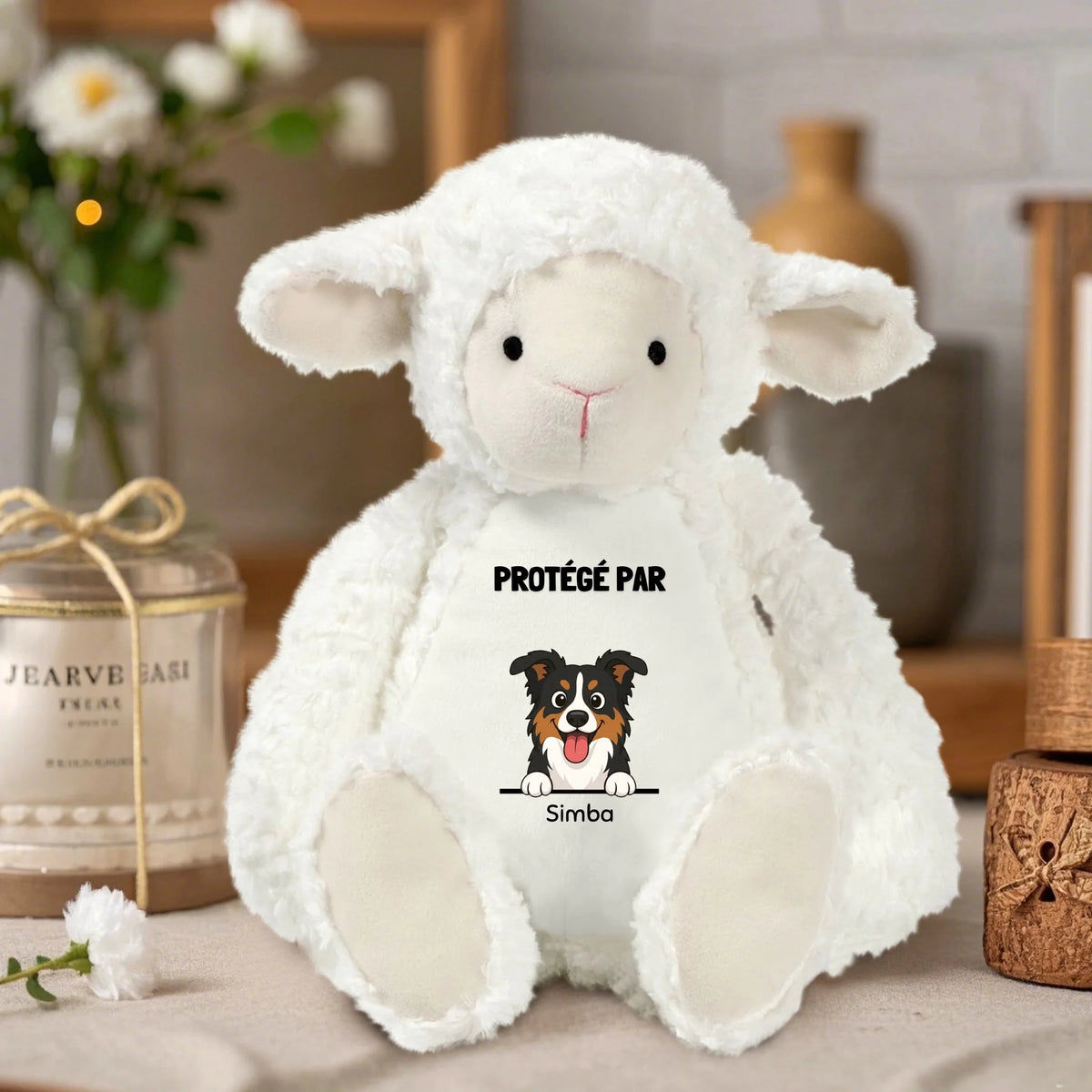 Boneco de peluche personalizável