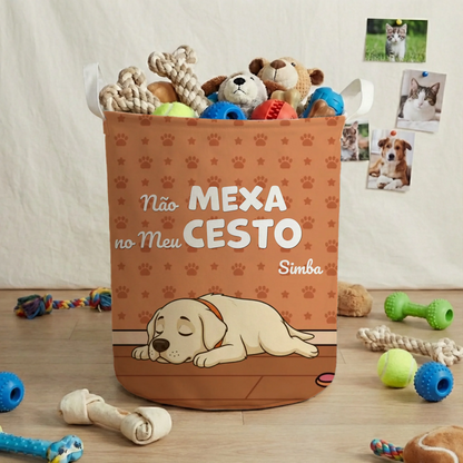 Cesto de Brinquedos: "Não Mexas no Meu Cesto"