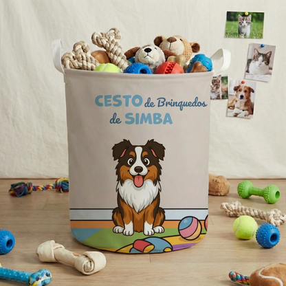 Cesto de Brinquedos: "Brinquedos Espalhados"