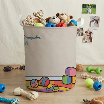 Cesto de Brinquedos: "Brinquedos Espalhados"