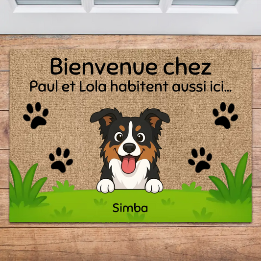 Paillasson personnalisé herbe