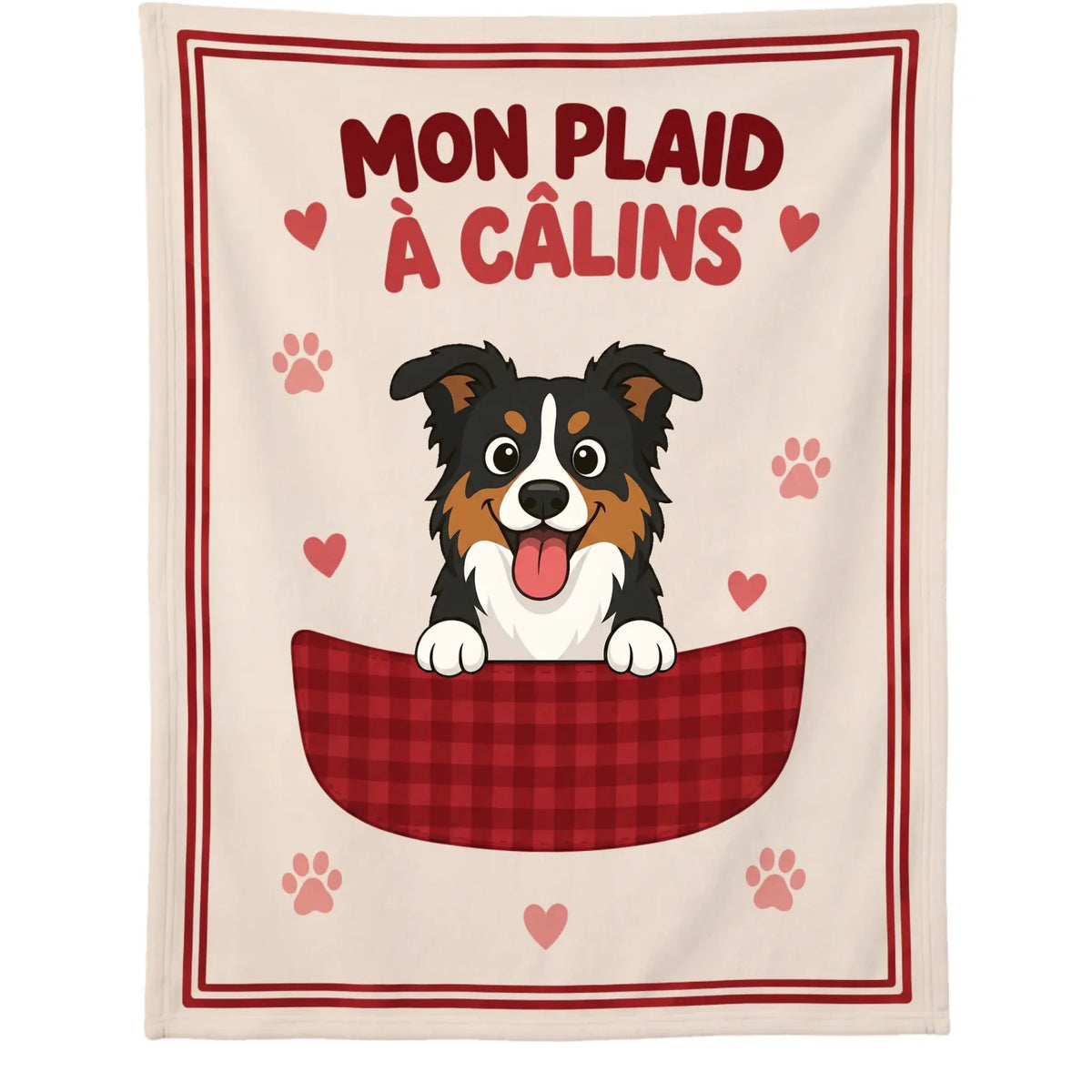 cadre plaid blanc